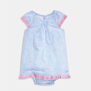 Vineyard Vines sunbleached stripe embroidered dress set